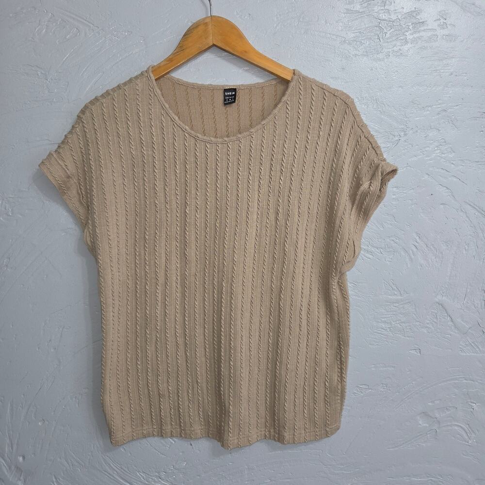SHEIN Beige Colored top woman's size Medium